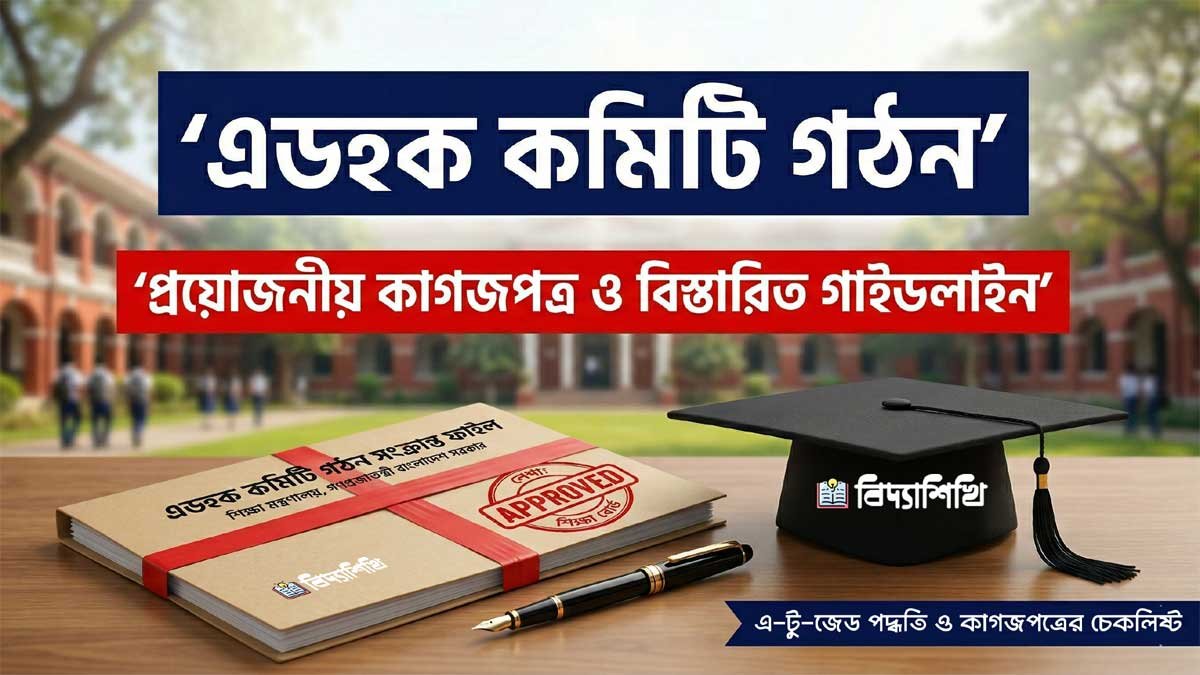 শিক্ষা প্রতিষ্ঠানে এডহক কমিটি গঠণ পদ্ধতি ও প্রয়োজনীয় কাগজপত্র ২০২৬